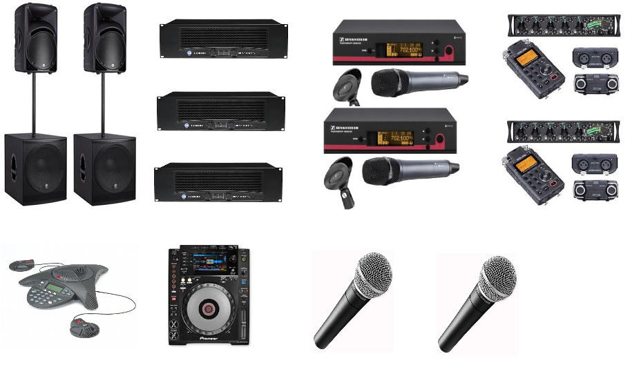 audio equipment hire