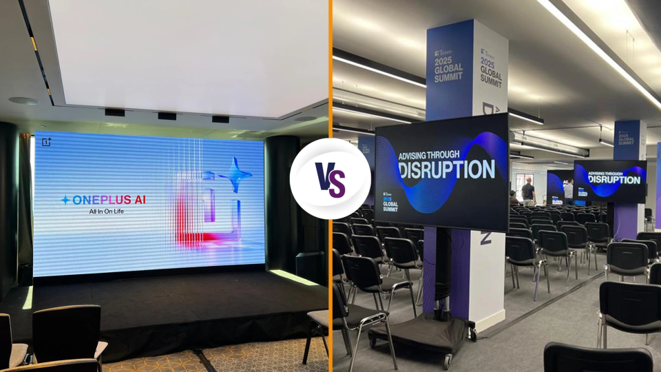 Comparing LED Walls vs TV Screens for London-Based Corporate Events