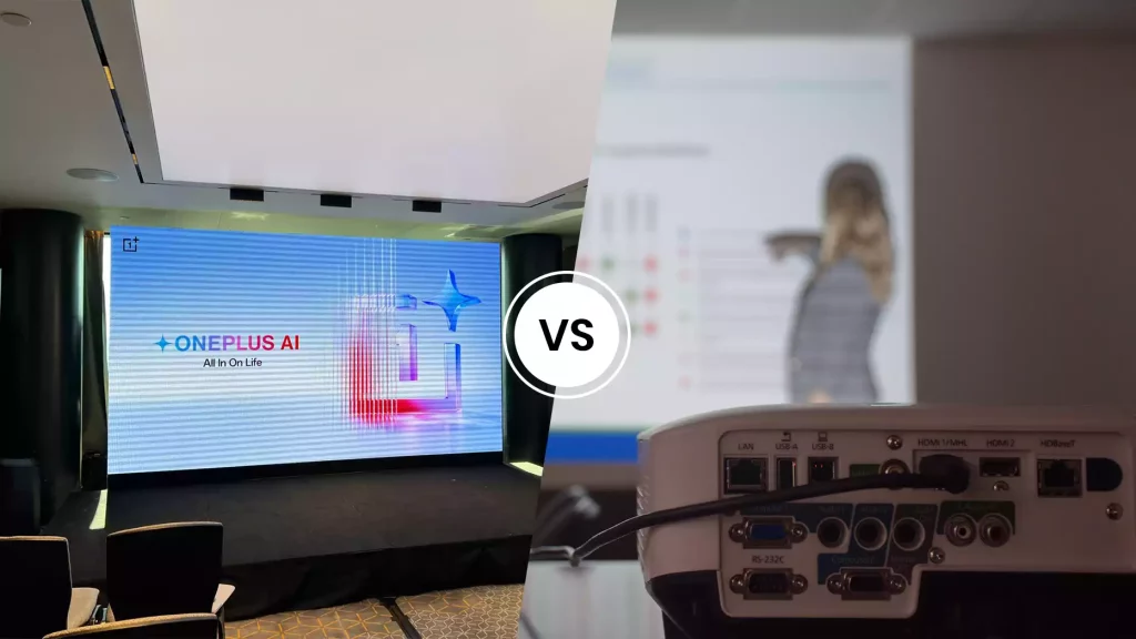 LED Walls vs Projectors for Roadshows Cost Setup and Branding Impact